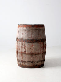 antique wooden barrel