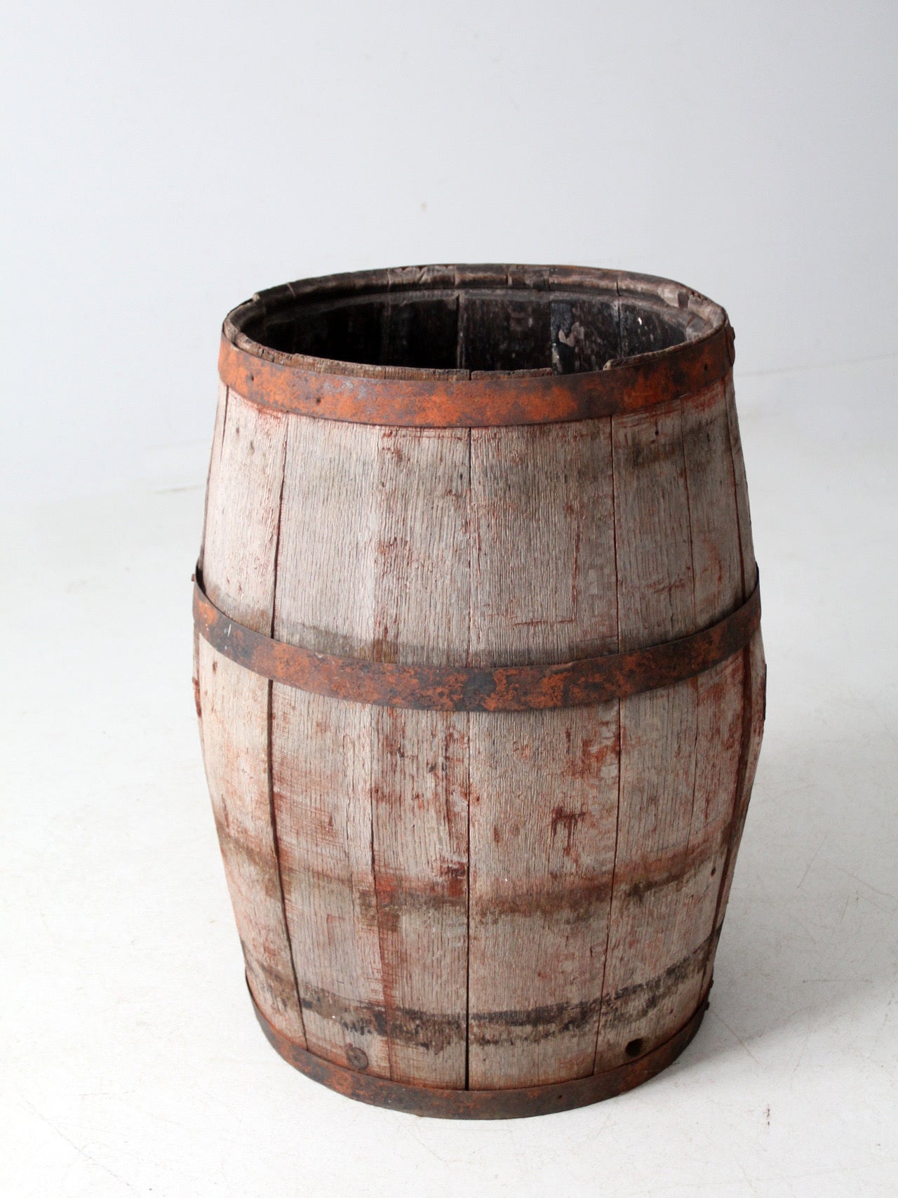 antique wooden barrel