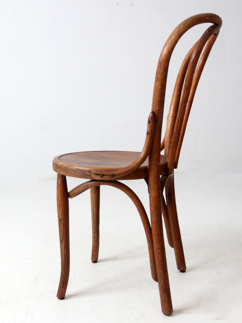 antique Herhold Chair Co bentwood cafe chair