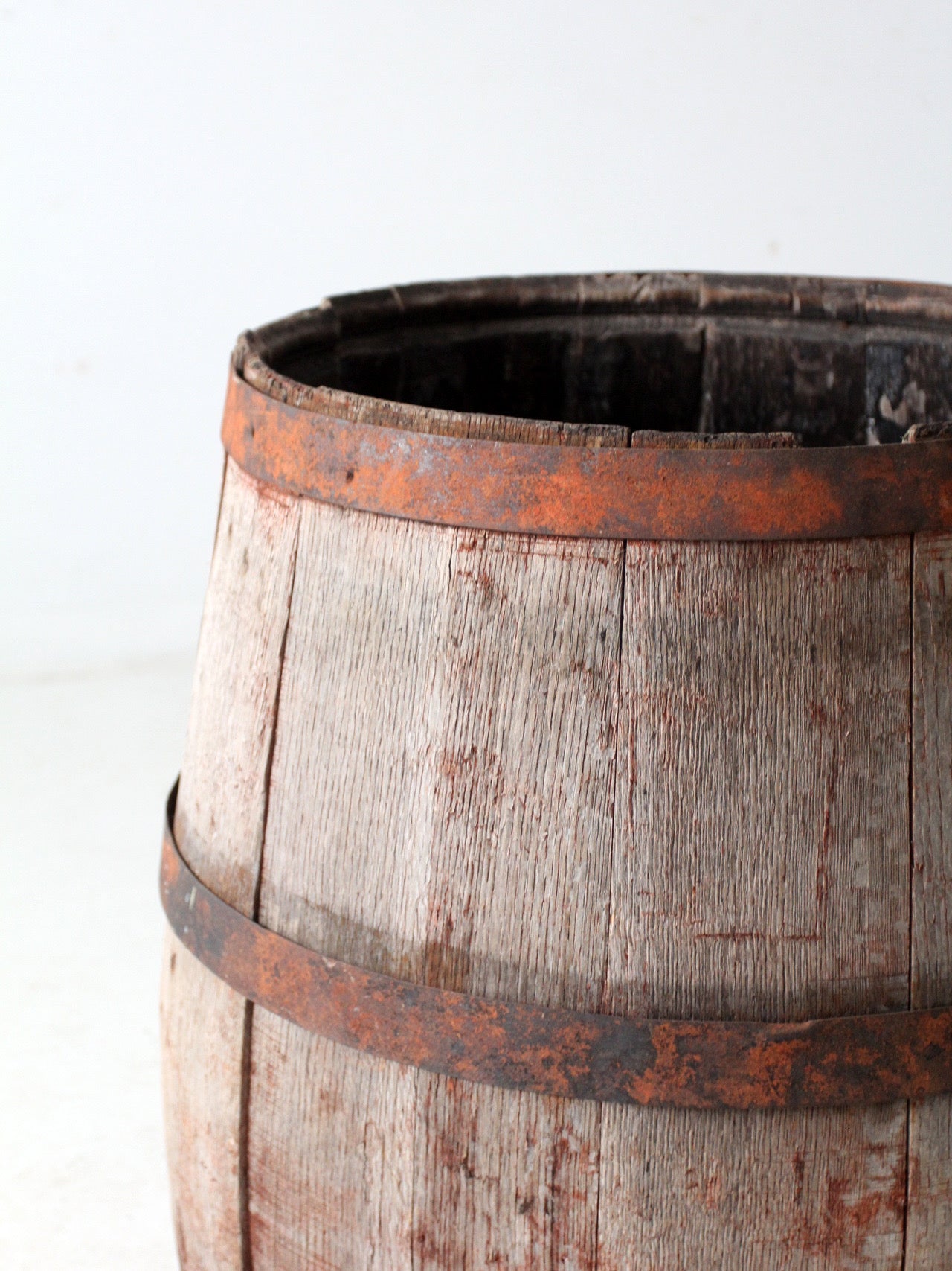 antique wooden barrel