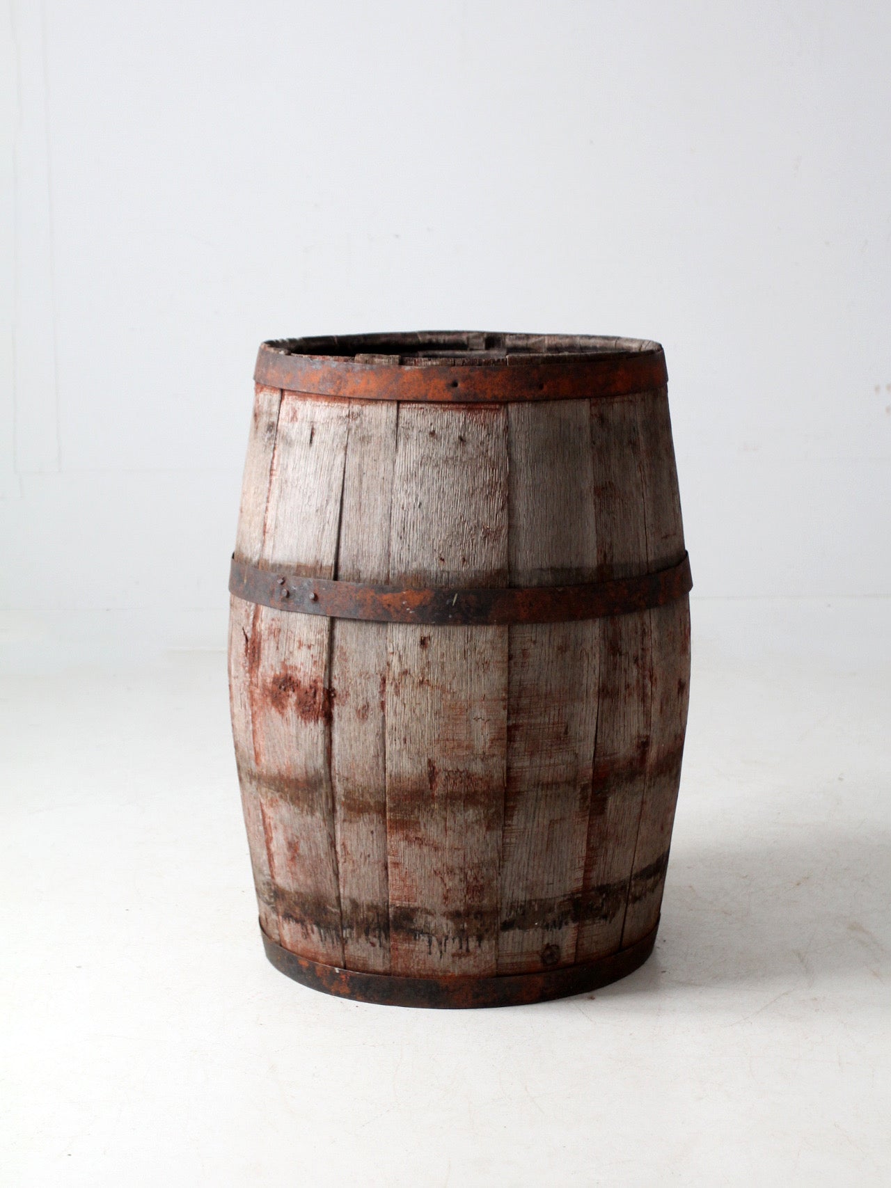 antique wooden barrel