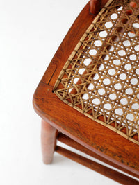 antique Windsor style cane seat chair