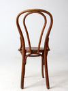 antique Herhold Chair Co bentwood cafe chair