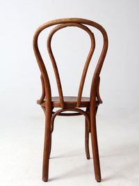 antique Herhold Chair Co bentwood cafe chair