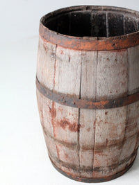 antique wooden barrel
