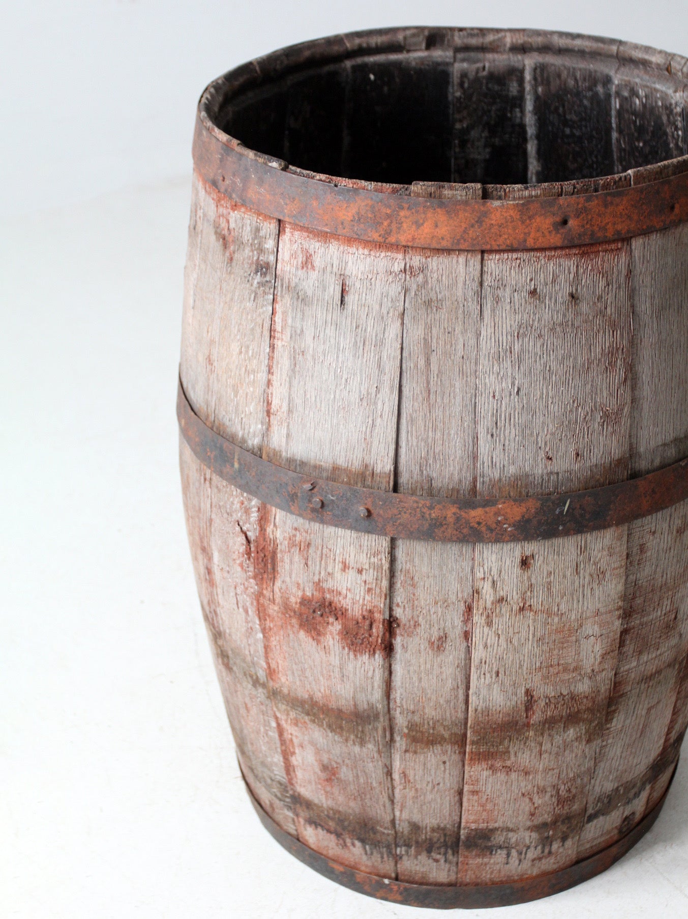 antique wooden barrel