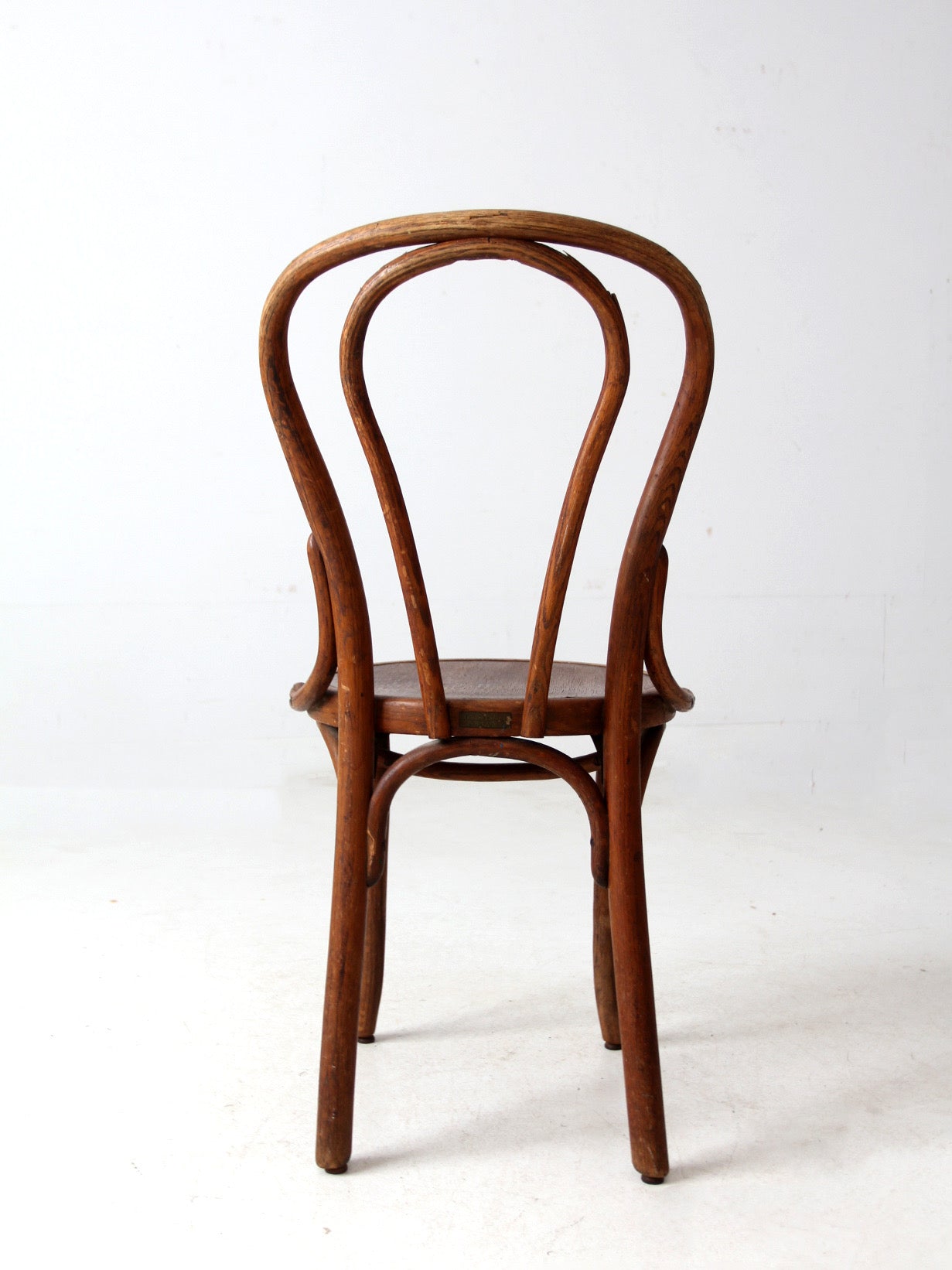 antique Herhold Chair Co bentwood cafe chair