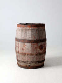 antique wooden barrel