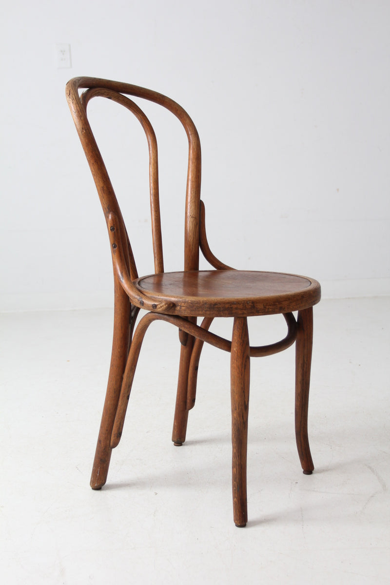 antique Herhold Chair Co bentwood cafe chair