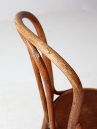 antique Herhold Chair Co bentwood cafe chair