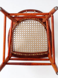 antique Windsor style cane seat chair