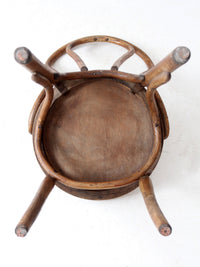 antique Herhold Chair Co bentwood cafe chair