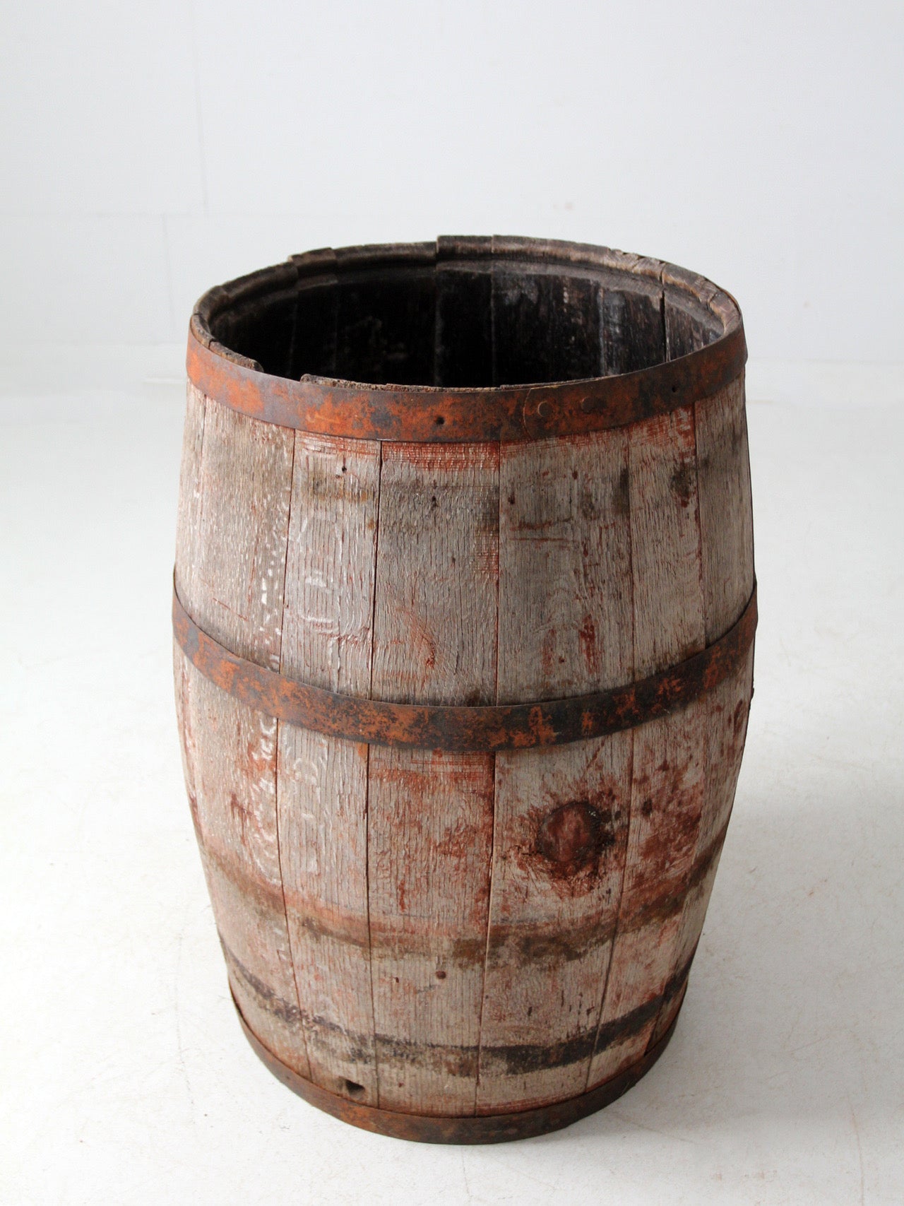 antique wooden barrel