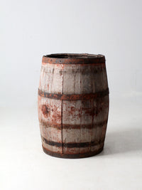 antique wooden barrel