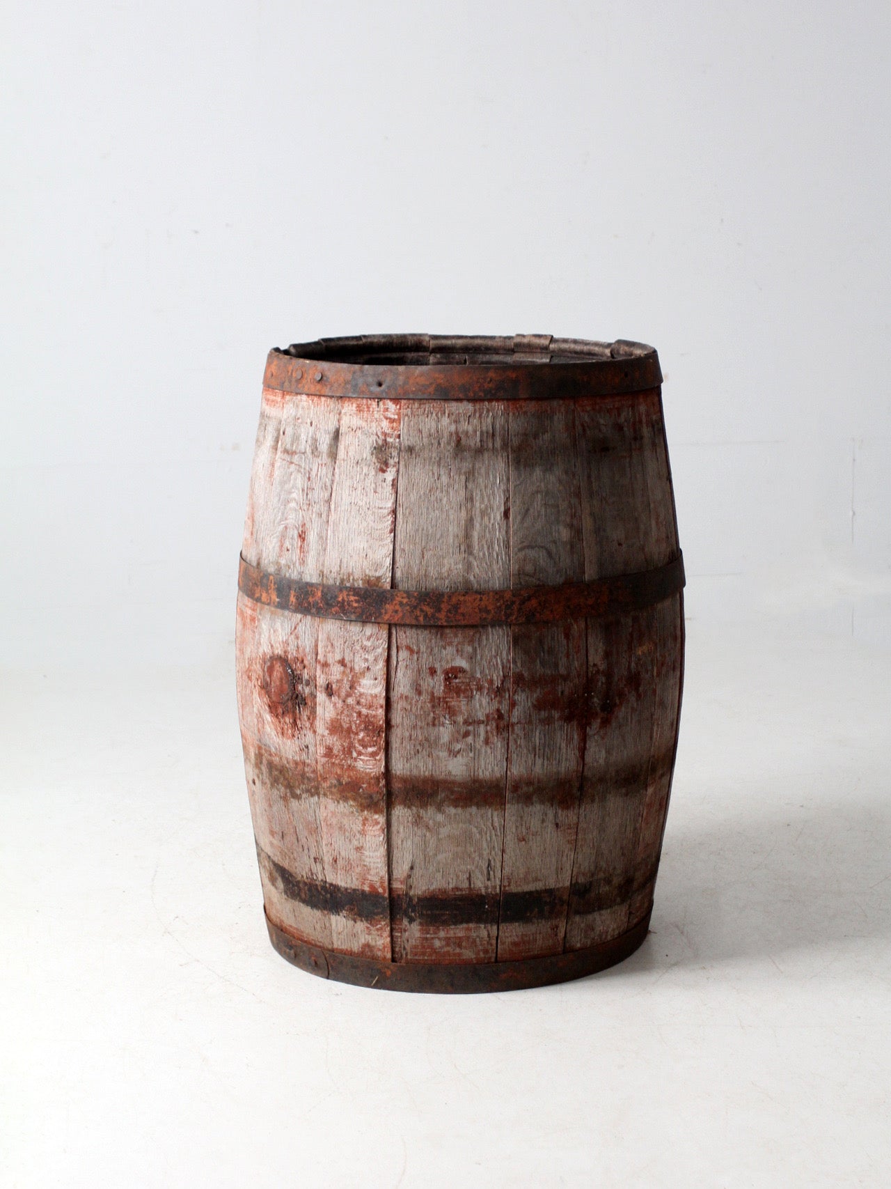 antique wooden barrel