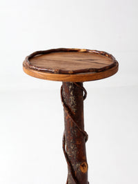 vintage rustic Adirondack twig plant stand