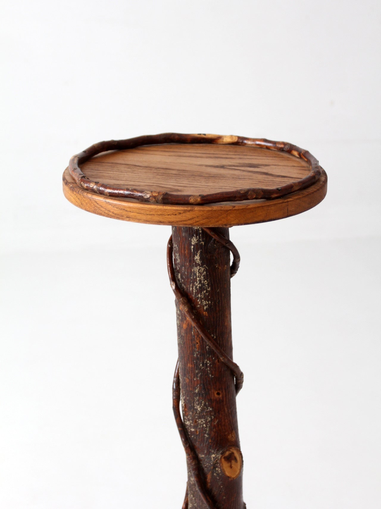 vintage rustic Adirondack twig plant stand