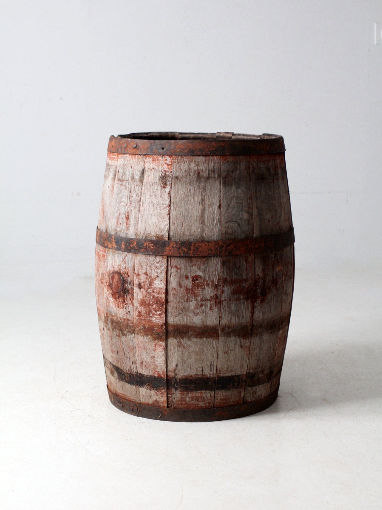 antique wooden barrel