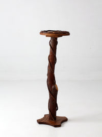 vintage rustic Adirondack twig plant stand