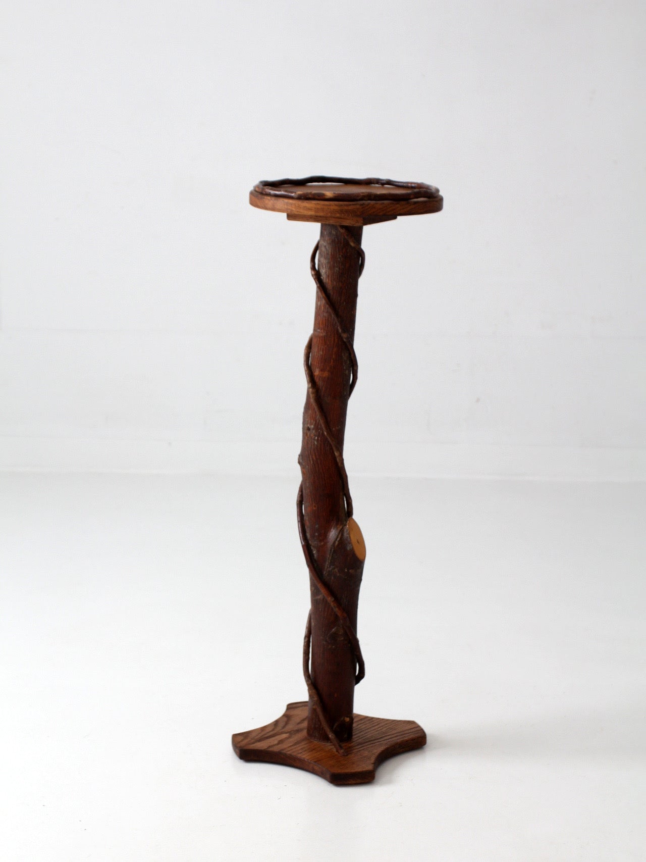vintage rustic Adirondack twig plant stand