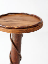 vintage rustic Adirondack twig plant stand