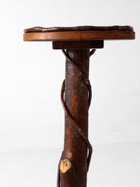 vintage rustic Adirondack twig plant stand