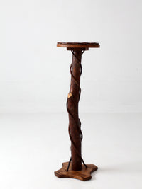 vintage rustic Adirondack twig plant stand