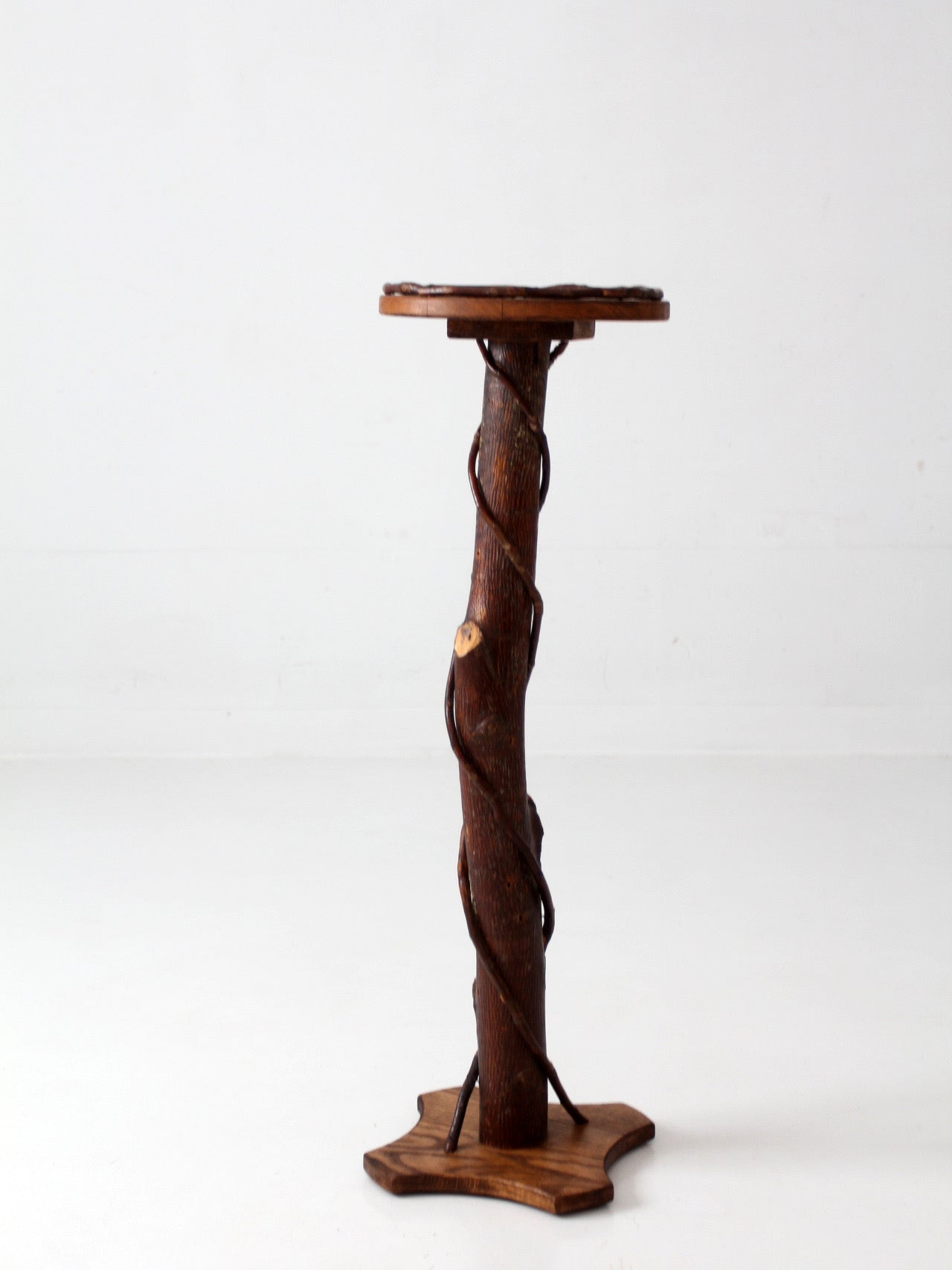 vintage rustic Adirondack twig plant stand