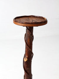 vintage rustic Adirondack twig plant stand