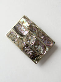 vintage Rockmount Ranch Wear abalone shell buckle