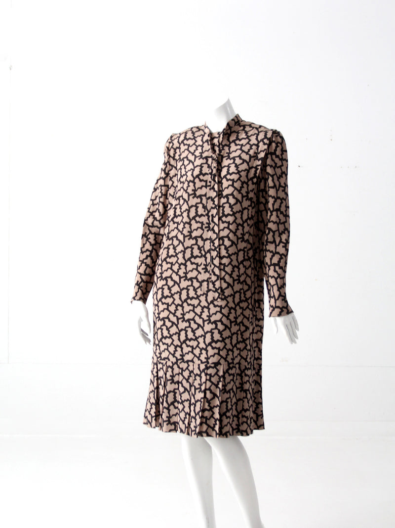 vintage 80's Pierre Cardin silk dress