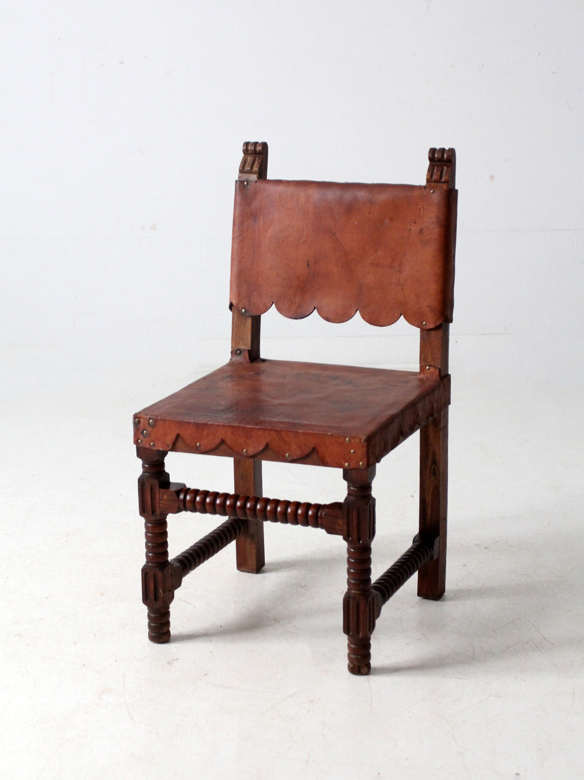 antique leather estancia chair