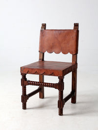 antique leather estancia chair