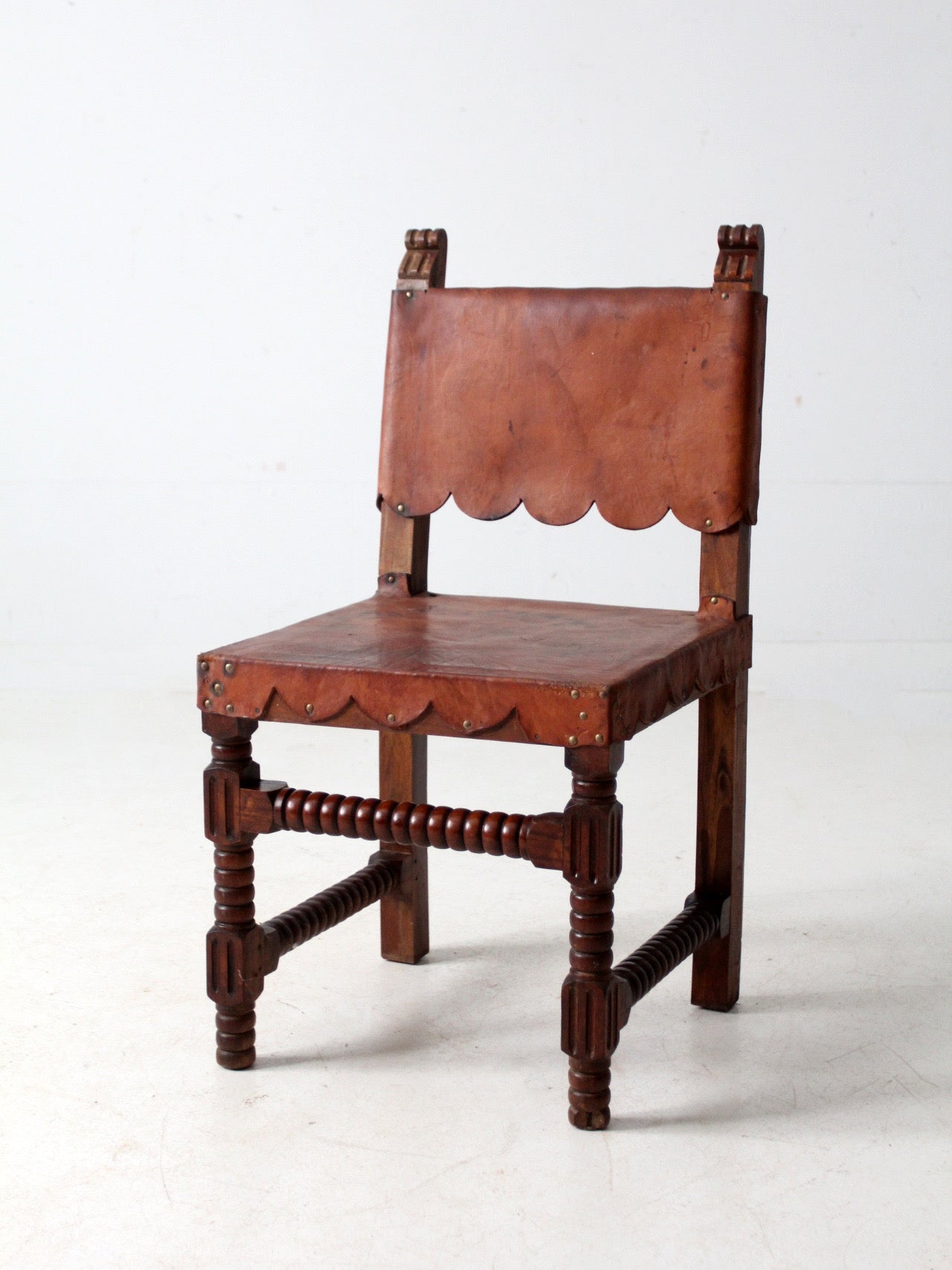 antique leather estancia chair