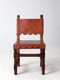 antique leather estancia chair