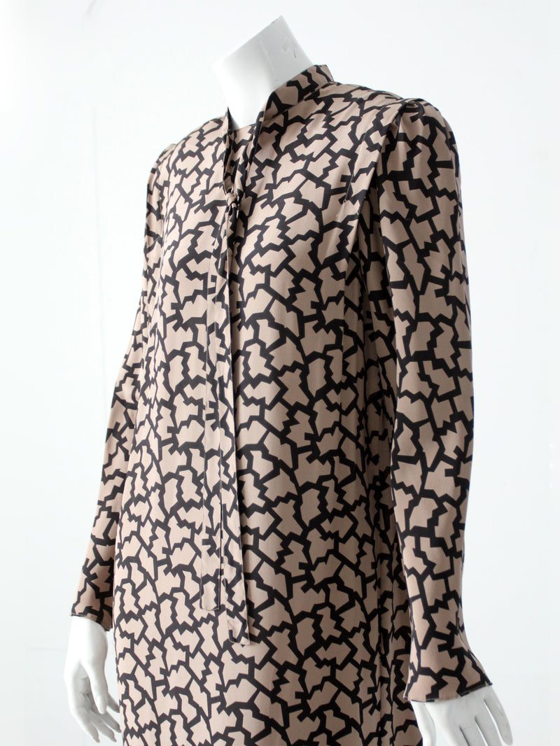 vintage 80's Pierre Cardin silk dress
