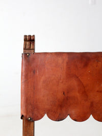 antique leather estancia chair