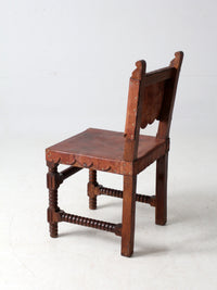 antique leather estancia chair