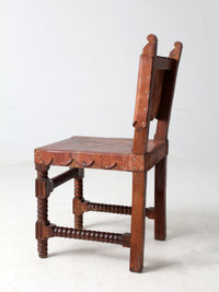 antique leather estancia chair