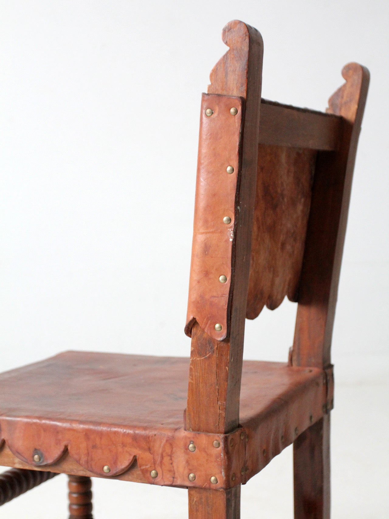 antique leather estancia chair
