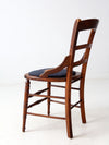 antique needlepoint seat accent chair