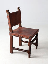 antique leather estancia chair
