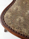 antique Victorian ladder back chair with tapestry seat