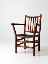 antique hickory arm chair