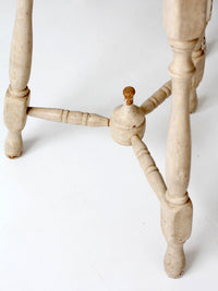 pair of vintage cottage pedestal tables