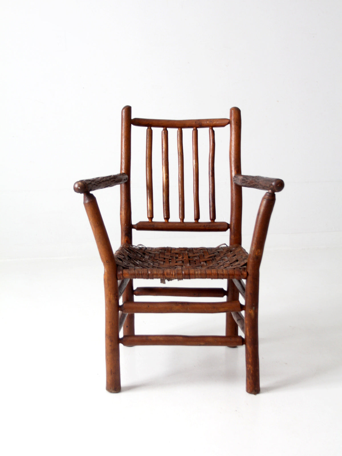 antique hickory arm chair