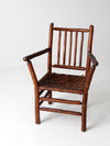 antique hickory arm chair