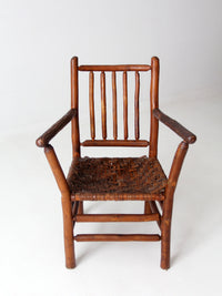 antique hickory arm chair