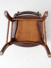 antique Victorian ladder back chair with tapestry seat