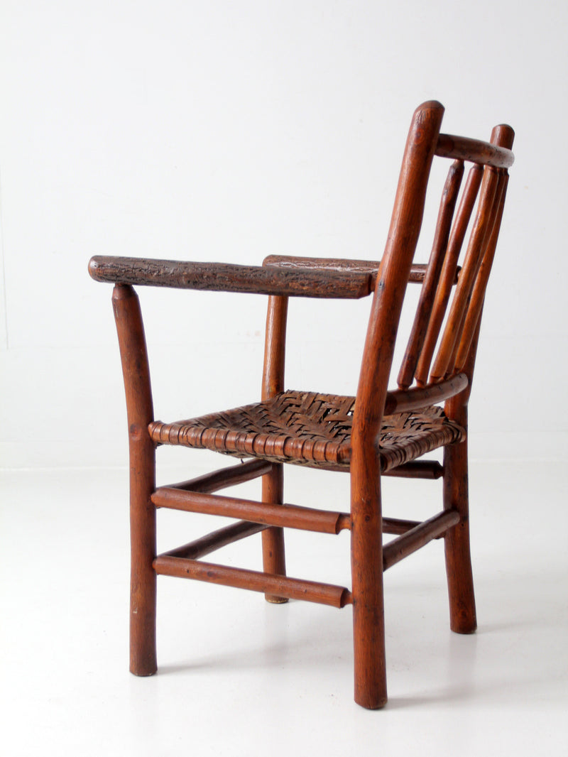 antique hickory arm chair